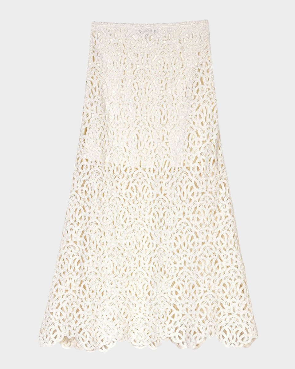 Jozimalo Crochet Midi Skirt